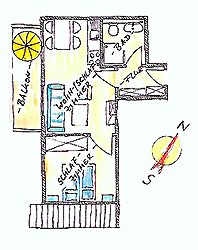 Grundriss Ferienwohnung